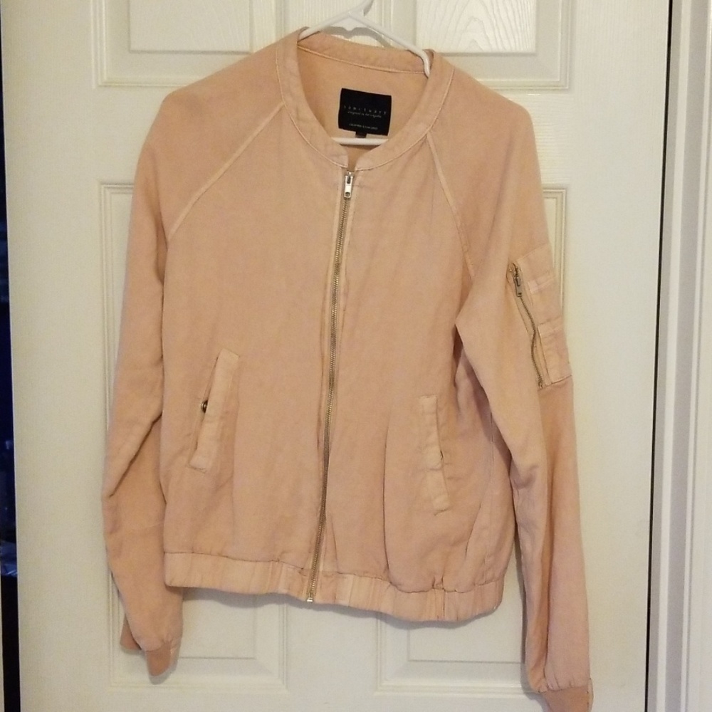 Light pink jacket from Evereve